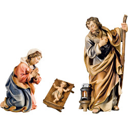 Nacimiento con Niño Jesús en cuna simple (sin base)